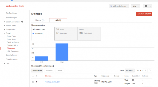 Sitemaps on Webmaster Tools