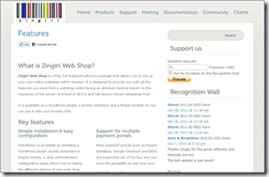 Zingiri Web Shop screenshot Zingiri Web Shop screenshot