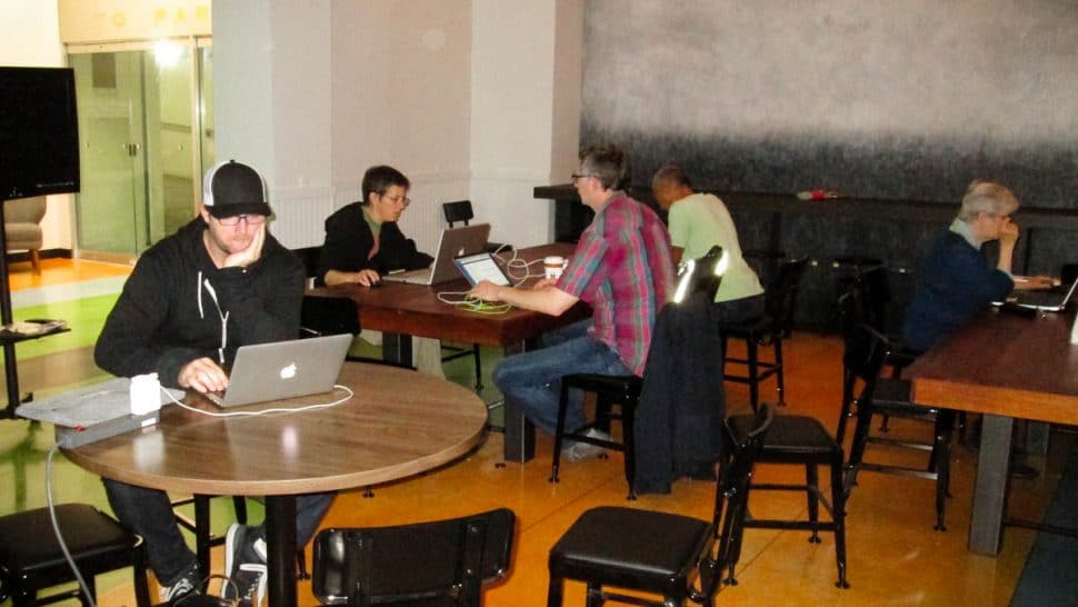 Participants in the 2016 East Bay WordPress Meetup Contributor Day